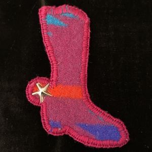 Pendleton Wool Handmade Cowboy Boot Ornament